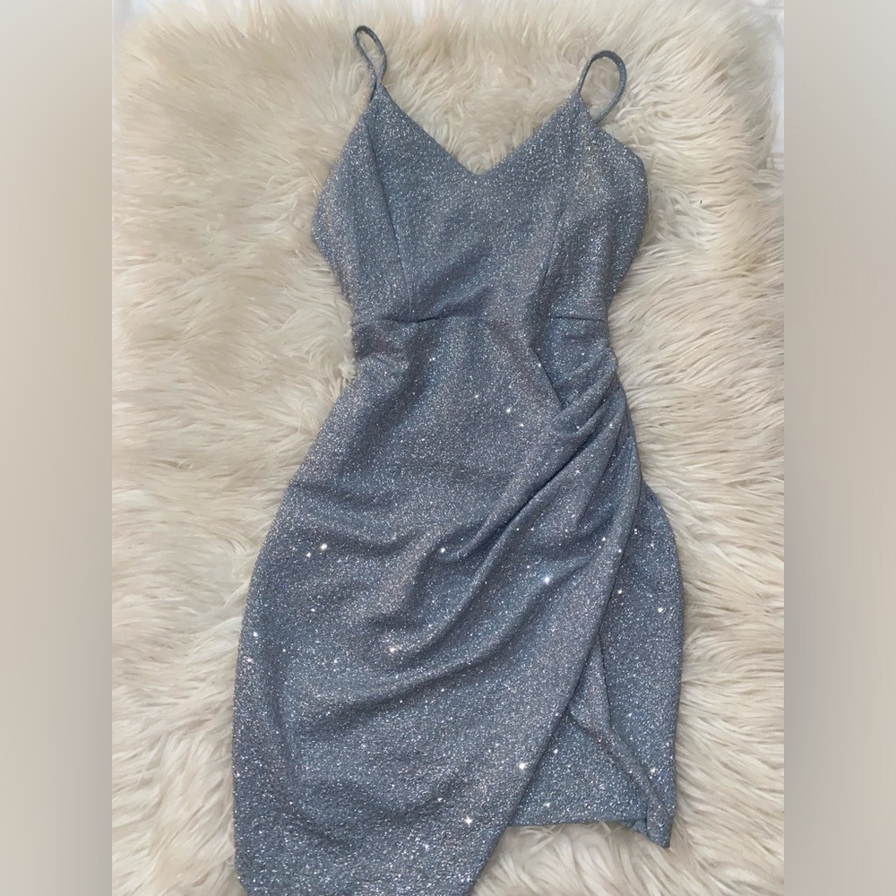 Sparkly baby blue dress